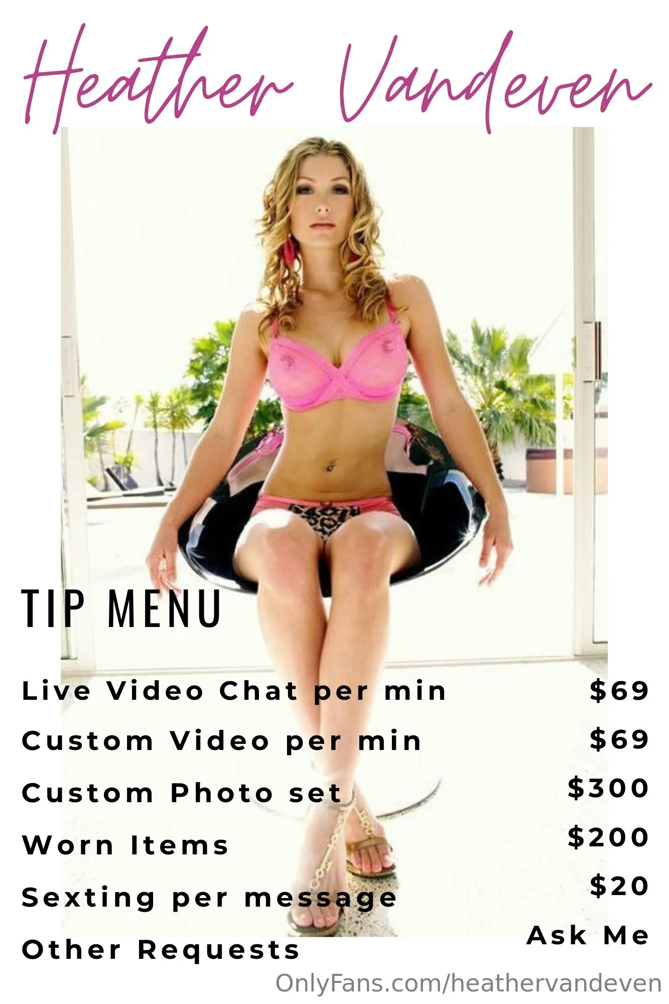 Heather Vandeven “The One and Only" OnlyFans exclusive photo 3 - heathervandeven premium content